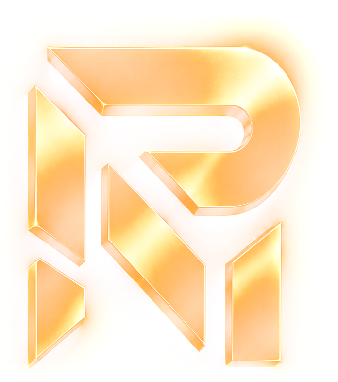 PlusMaker gold monogram